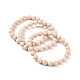 Natural Fossil Bead Stretch Bracelets&nbsp;BJEW-K212-B-015-2