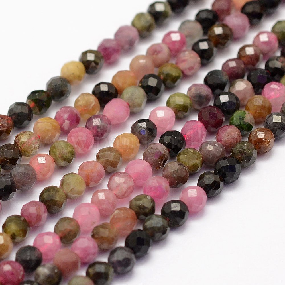 Multicolour Strands Wholesale Natural Multicolor Tourmaline Beads Strands - Pandahall.com