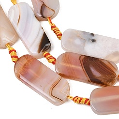 Dyed & Heated Natural Banded Agate Beads Strands&nbsp;GG-CBAB9C6-D05-01