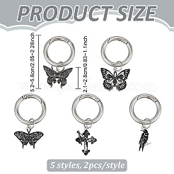 10Pcs 5 Style Alloy Enamel Shoes Charms&nbsp;HJEW-PH02496