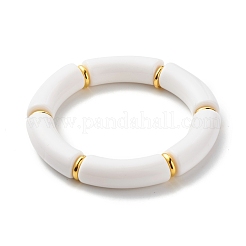 Chunky Curved Tube Beads Stretch Bracelets Set for Girl Women&nbsp;BJEW-JB06949