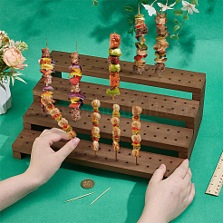 1Pc 4-Tier Detachable Wood Display Riser Stands for Lollipops&nbsp;ODIS-PH0002-04