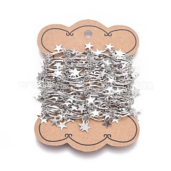 Tarnish Resistant Handmade 304 Stainless Steel Scalloped Bar Link Chains&nbsp;CHS-L024-008P