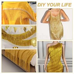 10 Yards 2 Styles Polyester Tassel Ribbon&nbsp;OCOR-GA0001-93