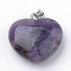 Natural Amethyst Pendants&nbsp;G-S219-18D