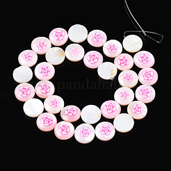 Natural Freshwater Shell Enamel Beads&nbsp;SHEL-N026-194-02
