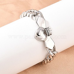 304 Stainless Steel Chain Bracelets&nbsp;LS-BJEW-D379-18P