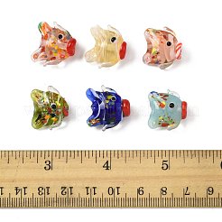 6Pcs 6 Colors Handmade Lampwork Beads&nbsp;LAMP-FS0001-56