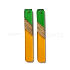 Opaque Resin & Walnut Wood Big Pendants&nbsp;RESI-D060-C-01