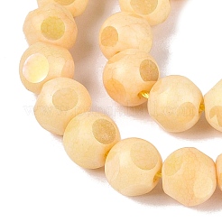 Ombre Effect Dyed Electroplate Opaque Glass Beads Strands&nbsp;EGLA-Q130-01A-22