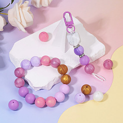 80Pcs 8 Styles Round Food Grade Silicone Beads&nbsp;SIL-TA0002-07