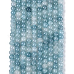 Ombre Effect Dyed Crackle Glass Beads Strands&nbsp;GLAA-Q106-01A-B26
