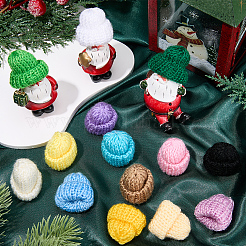 56Pcs 14 Colors Acrylic Fiber Cap Crafts Decoration&nbsp;AJEW-SC0003-50
