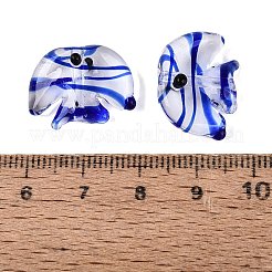 Handmade Transparent Lampwork Beads&nbsp;LAMP-N042-20