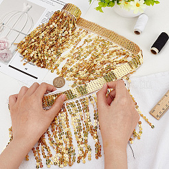 Sparkle PVC Paillette Tassel Ribbons&nbsp;OCOR-WH0078-73A