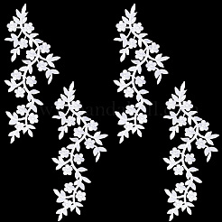 4Pcs Polyester Computerized Embroidery Cloth Iron on/Sew on Patches&nbsp;PATC-CY0001-80C