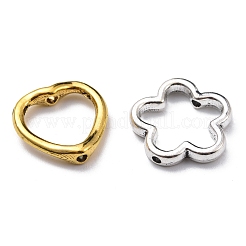 100Pcs 4 Style Tibetan Style Alloy Bead Frames&nbsp;FIND-FS0001-74