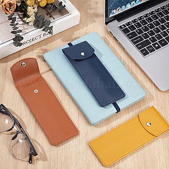 3Pcs 3 Colors Rectangle Imitation Leather Pen Case&nbsp;AJEW-PH0008-54A