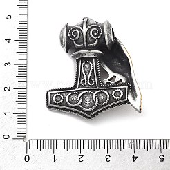 304 Stainless Steel Pendants&nbsp;STAS-V008-08AS