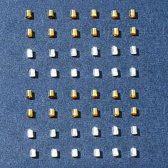1200Pcs 2 Colors Brass Crimp Beads&nbsp;KK-FS0001-37