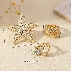 Alloy with Rhinestone Cuff Open Rings Sets for Women&nbsp;JG5822-4