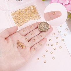 200Pcs 304 Stainless Steel Round Rings&nbsp;STAS-BBC0010-21B