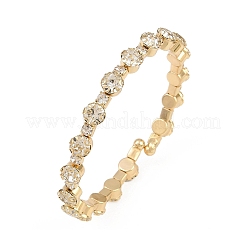 Iron Rhinestone Bangles for Women&nbsp;BJEW-A156-02G