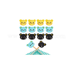 12Pcs 3 Colors Silicone Focal Beads&nbsp;SIL-NB0001-44