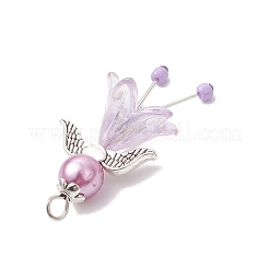Alloy Acrylic Angel Pendants&nbsp;PALLOY-JF04141