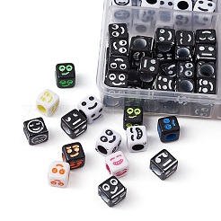 160Pcs 4 Styles Craft Acrylic Beads&nbsp;MACR-YW0002-74