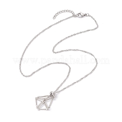 304 Stainless Steel Macrame Pouch Empty Stone Holder Necklace Making&nbsp;NJEW-JN05238-01
