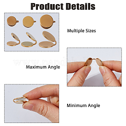 12Pcs 3 Styles 304 Stainless Steel Cuff Earrings&nbsp;EJEW-HS0001-36G