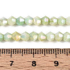 Ombre Effect Dyed Glass Beads Strands&nbsp;X-GLAA-T025-4mm-09D