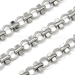 304 Stainless Steel Flat Round Link Chains&nbsp;CHS-Z008-01P
