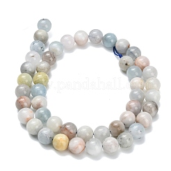 Natural Aquamarine Beads Strands&nbsp;G-F591-29A-8mm