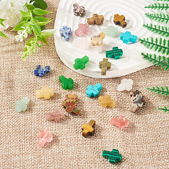 30Pcs 15 Styles Natural & Synthetic Mixed Gemstone Beads&nbsp;G-TA0002-13