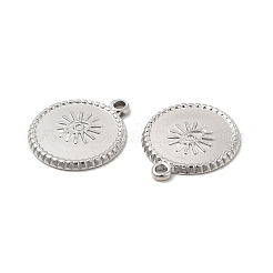 Tarnish Resistant 304 Stainless Steel Pendants Rhinestone Settings&nbsp;STAS-B032-09P