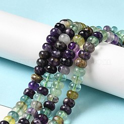 Natural Colorful Fluorite Beads Strands&nbsp;G-D481-19B