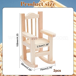 Natural Pine Wood Home Decorations&nbsp;DJEW-PH0002-10