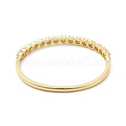 Cubic Zirconia Hinged Bangle&nbsp;BJEW-C029-01B-G