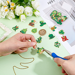 2Bags Saint Patrick's Day Alloy Enamel Pendants&nbsp;ENAM-ME0001-67