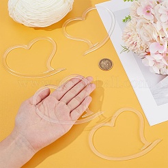 8Pcs Acrylic Heart Yarn Storage Ring&nbsp;TOOL-BC0002-81