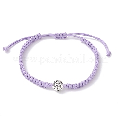 Eco-Friendly Korean Waxed Polyester Cord Braided Bracelet for Women&nbsp;BJEW-JB12503
