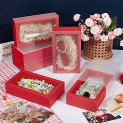 Transparent PVC Window Drawer Display Boxes with Paper Packing Box&nbsp;CON-WH0084-63