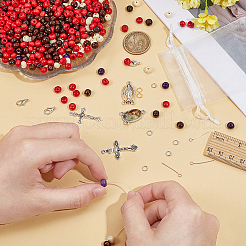 DIY Rosary Bead Jewelry Making Kits&nbsp;DIY-NB0014-52