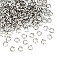 Tarnish Resistant 304 Stainless Steel Open Jump Rings&nbsp;STAS-J013-5x0.9mm-01