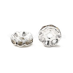 Brass Rhinestone Spacer Beads&nbsp;RB-A014-L10mm-01S