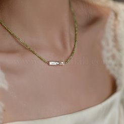 Rectangle Natural Baroque Freshwater Keshi Pearl & Faceted Round Cubic Zirconia Beaded Necklaces for Women&nbsp;WG13B90-02
