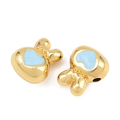 Brass Enamel Beads&nbsp;KK-CBA3297-07D-G