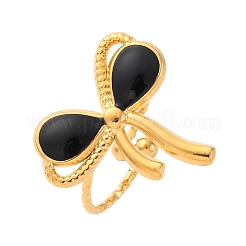 304 Stainless Steel Enamel Cuff Rings&nbsp;LS-RJEW-D306-30G
